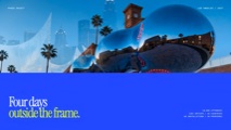 Festival title card frame from the launch film