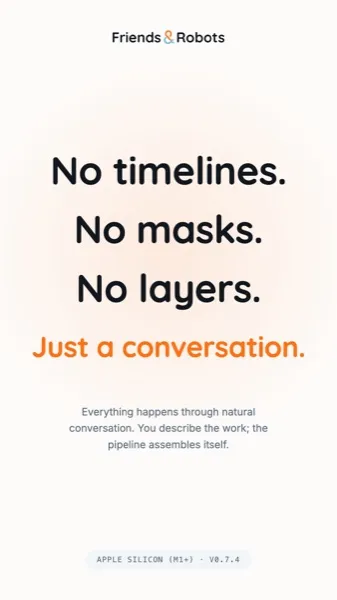 Friends & Robots ad — The studio that listens
